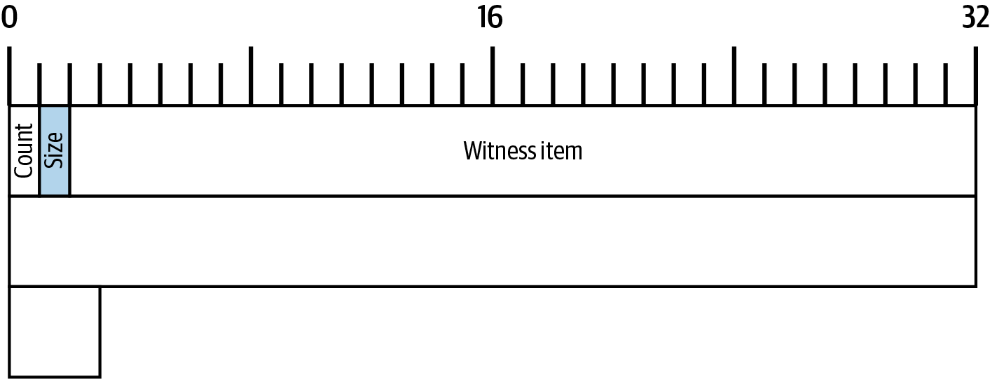 A byte map of the witness from Alice’s transaction